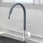 Plantex Flexible Tap for Kitchen Sink/360° Rotating Sink Tap for Basin/Flexible Tape with Teflon Tape – Deck Mount (Chrome)
