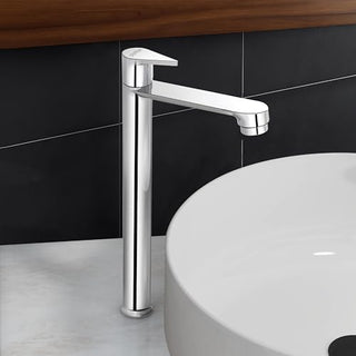 Plantex Pure Brass Pillar Tap for Wash Basin with Water Saving Nozzle/High Neck Wash Basin Tap/Pillar Cocke for Basin with 7 Year Warranty- (PAC-1804-Mirror Chrome)