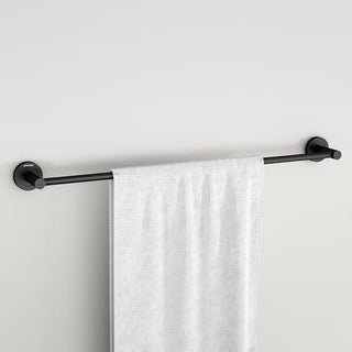 Plantex Stainless Steel Single Towel Rod for Bathroom/Towel Holder/Bathroom Hangers for Clothes/Bathroom Accessories (24 - Inch, Black)