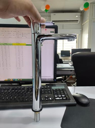 Plantex Pure Brass High Neck Pillar Cock tap for wash Basin with Teflon Tape/Table top wash Basin tap (OCE-1322, Chrome)