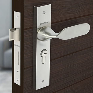Plantex Heavy-Duty Door Lock Set - Main Door Lock Handle Set/ 6-Lever Lock Mechanism with 3 Years of Warranty/Mortise Lock with 3 Keys, Brass Lock Body & Cylinder (8106 - Matt)