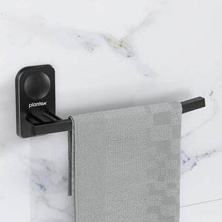 Plantex Stainless Steel Napkin Hanger for Washbasin/Napkin Holder for Bathroom/Towel Ring/Bathroom Accessories - Pack of 1 (Black)