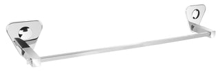 Plantex Pyramid Stainless Steel Towel Hanger for Bathroom/Single Towel Rod/Bar/Bathroom Accessories (24inch) - Chrome - Pack of 1