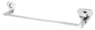 Plantex Pyramid Stainless Steel Towel Hanger for Bathroom/Single Towel Rod/Bar/Bathroom Accessories (24inch) - Chrome - Pack of 1