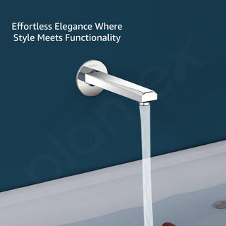 Plantex Bath Tub Spout with Wall Flange/Single Lever Spout/High Flow Tap for Bathroom/Kitchen - Pack of 1 (Chrome)