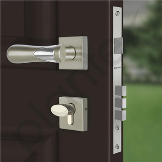 Plantex Premium Main Door Lock with 3 Years Warranty - Mortise Lock Set for Home (593 - Satin Chrome)