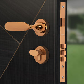 Plantex Premium Door Lock with 3 Years of Warranty/Main Door Locks for Home/Mortise Lock Set for Home (7106 - PVD Choco)