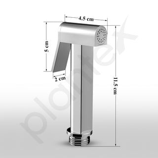 Plantex Pure Brass D-Shape Health Faucet Set/Jet Spray for Toilet/Faucet for Toilet/Health Faucet Gun Only/Hand Shower for Toilet/Health Faucet-Chrome