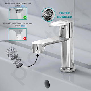 Plantex Pure Brass Pillar Tap for Wash Basin/Kitchen Taps for Home Sink/Wash Basin Tap with 7 Year Warranty (PAC-1803-Mirror Chrome)