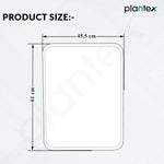 Plantex Aluminium Frame Bathroom Mirror for Wall/Wall Mount Mirror for Bedroom/Dressing Room/Living Room/Entryway - Shatterproof Mirror (18x24 Inch-Brushed Black/Rectangle)