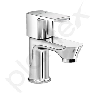 Plantex Pillar Tap for Bathroom with Water Saving Aerator/Single Lever Tap for Wash Basin with Teflon Tape/Tap for Table Top Deck Mount Pillar Tap - Pack of 1 (Chrome)