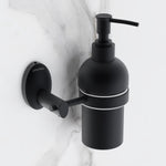 Plantex Liquid Soap Dispenser for Bathroom/304 Grade Stainless Steel Wall Mount handwash Dispenser/Shampoo Dispenser/Bathroom Accessories - Oreva (Black)