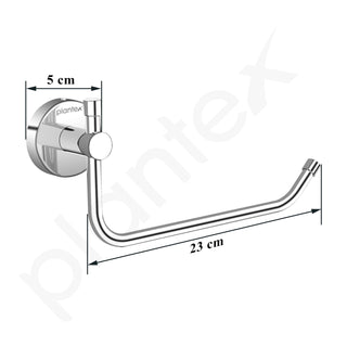 Plantex Stainless Steel Towel Ring for Bathroom/Wash Basin/Napkin-Towel Hanger/Bathroom Accessories - (Chrome - L Shape) - Pack of 1