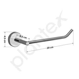 Plantex Stainless Steel Toilet Paper Roll Holder/Tissue Paper Holder for Toilet/Toilet Roll Holder for Bathroom Accessories (Chrome)