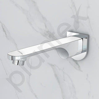 Plantex Pure Brass Bath Tub Spout with Wall Flange/High Flow Spout for Bathroom-(Chrome)