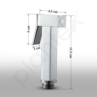 Plantex Pure Brass Square Shape Health Faucet/Jet Spray for Toilet/Health Faucet Gun Only/Faucet for Toilet/Hand Shower for Toilet-Chrome Finish