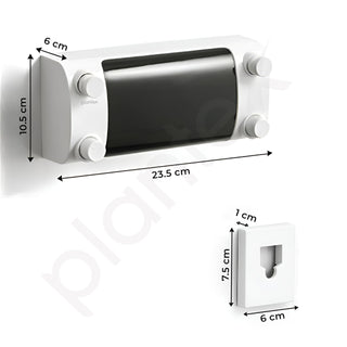 Plantex Retractable Double Row Clothsline/Indoor - Outdoor Clothes Line/Lockable Cloths Line - (White & Black)