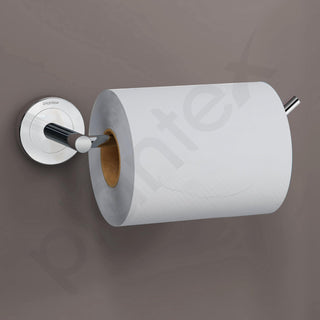 Plantex Stainless Steel Toilet Paper Roll Holder/Tissue Paper Holder for Toilet/Toilet Roll Holder for Bathroom Accessories (Chrome)