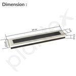 Plantex Sliding Door Handle/Concealed Handle for Sliding Door/224mm Concealed Handle for Wardrobe/Kitchen Cabinet - Pack of 4 (Satin)