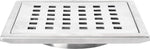 Plantex 304 Grade Stainless Steel Bathroom Floor Drain/Non- Porous Surface Floor Drain/Bathroom Water Drainer/Floor Trap for Bathroom and Kitchen - (6x6 inches)
