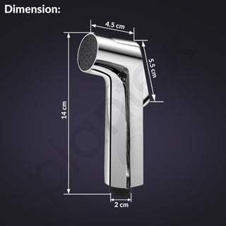 Plantex ABS Health Faucet for Toilet/Jet Spray for Bathroom/Health Faucet Gun Only/Hand Shower for Toilet - Pack of 1 (Royal, Chrome)