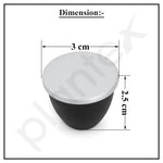 Plantex Heavy Duty Knob for Drawer/Cabinet/Pull and Push for Drawer Home/Office Pack of 2 (Black Nickel Matt)