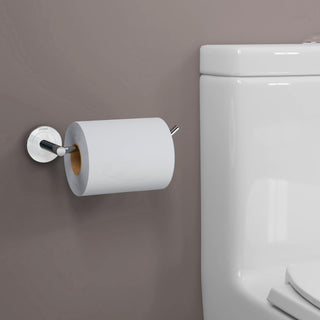 Plantex Stainless Steel Toilet Paper Roll Holder/Toilet Paper Holder/Tissue Paper Roll Holder for Bathroom Accessories (Chrome)