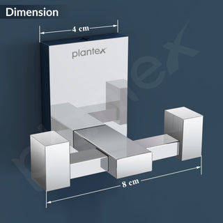 Plantex 304 Grade Stainless Steel Robe Hook/Cloth/Towel Hanger for Wall/Robe Hooks for Bathroom/Hook/Bathroom Accessories - Chrome (Senso)