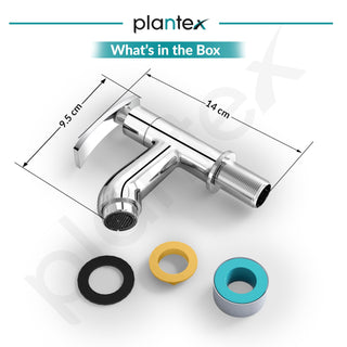Plantex Pure Brass Pillar Tap for Wash Basin with Teflon Tape/Single Lever Basin Tap/Tabletop for wash Basin Tap/Water Tap/Faucet for Wash Basin (ZUR-1501, Chrome)