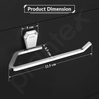 Plantex Towel Holder for Bathroom/304 Grade Stainless Steel Napkin Ring/Towel Hanger/Towel Ring/Bathroom Accessories - Pack of 1 (PM-2404, Chrome)