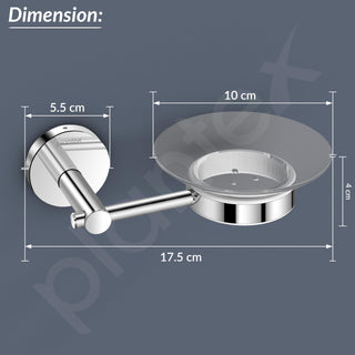 Plantex 304 Grade Stainless Steel Soap Holder Stand for Bathroom and Wash Basin/Bathroom Accessories - Oreo (Chrome)