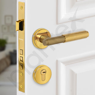 Plantex Premium Door Lock with 3 Years of Warranty/Main Door Locks for Home/Mortise Lock Set for Door (PVD Gold)