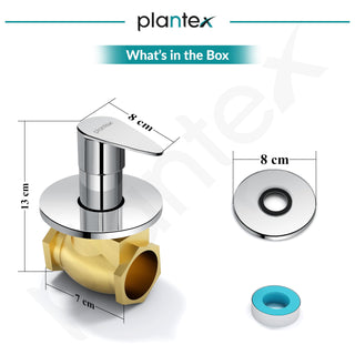Plantex 25 mm Pure Brass Flush Valve for Toilet/Urinal (Commercial & Residential Use) - 7 Year Warranty (PAC-1820)
