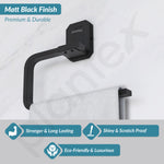 Plantex 304 Stainless Steel Napkin Holder for Wash Basin/Towel Ring for Bathroom/Towel Hanger/Bathroom Accessories - Cute (Black)