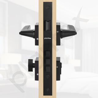 Plantex Premium Main Door Lock With 3 Years Warranty - Mortise Lock Set for Home (7122 - Z-Black)