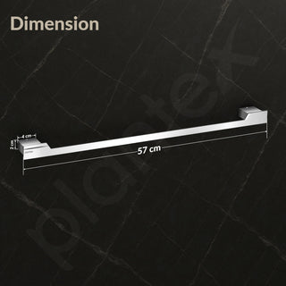 Plantex Towel Rod for Bathroom/304 Grade Stainless Steel Towel Hanger/24 inch Towel Holder/Bathroom Accessories - Pack of 1 (Tesla - 2704, Chrome)