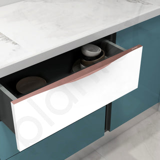 Plantex Profile Handle for Kitchen Cabinet/24 Inch Alluminium Drawer Profile Handle/Wardrobe Pull Handle for Home/Office/Hotel - Pack of 5 (Rose Gold)