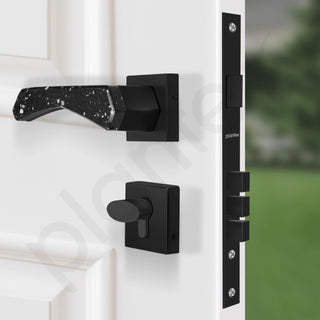 Plantex Premium Main Door Lock With 3 Years Warranty - Mortise Lock Set for Home (594 - Black)