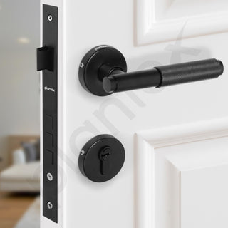 Plantex Premium Door Lock with 3 Years of Warranty by plantex/Main Door Lock/Mortise Lock Set for Home/Office/Bedroom (Black)