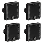 Plantex Knobs for Drawers/Drawer Knobs/Square Knob for Cabinets/Pull-Push Knob for Kitchen/Bedroom/Drawer - Pack of 4 (DC-Black & Z-Black)
