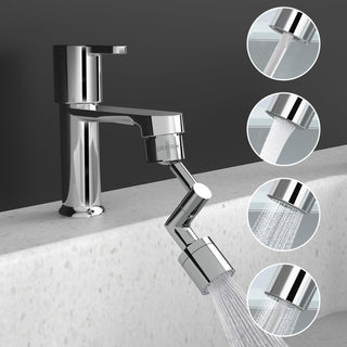 Plantex Tap Aerator for Kitchen/Tap Extender for Kitchen Sink/Tap Extension for Kitchen/Water Saving Movable Sink Faucet/Fits F22 and M24 mm tap (XL-2042/Chrome)