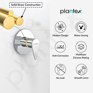 Plantex 25 mm Pure Brass Flush Valve for Toilet/Urinal (Commercial & Residential Use) - 7 Year Warranty (PAC-1820)