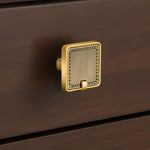 Plantex Knobs for Drawers/Drawer Knobs/Square Knob for Cabinets/Pull-Push Knob for Kitchen/Bedroom/Drawer - Pack of 1 (Brass Antique & Gold)
