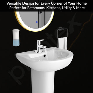 Plantex Pillar Cock Water Tap/Pure Brass Pillar Cock for Wash Basin with Teflon Tape/Single Lever Tabletop Basin Tap - (Chrome)