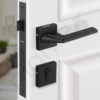 Plantex Premium Main Door Lock With 3 Years Warranty - Mortise Lock Set for Home (7122 - Z-Black)