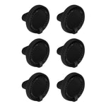 Plantex Knobs for Drawers/Drawer Knobs/Round Knob for Cabinets/Pull-Push Knob for Kitchen/Bedroom/Drawer - Pack of 6 (DC-Black & Z-Black)