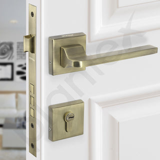 Plantex Heavy-Duty Door Lock/Main Door Locks for Home/Mortise Lock Set with 3 Years of Warranty (605-Brass Antique)