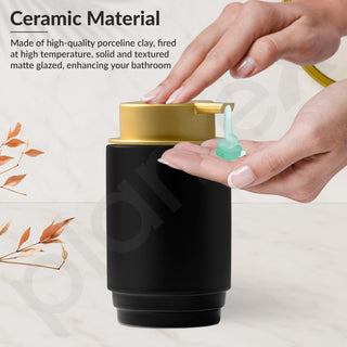 Plantex Ceramic Soap Dispenser for Washbasin/Hand Soap Dispenser/Soap Dispenser for Kitchen/Bathroom Accessories - Pack of 1