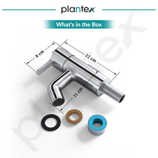 Plantex Brass Pillar Cock Water Tap/Pillar Cock for Wash Basin with Teflon Tape/Single Lever Tabletop Basin Tap - (ORE-1401, Chrome)