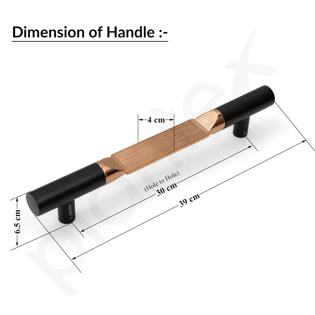 Plantex 15 Inch Main Door Handle for Wooden Doors - Pull-Push